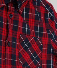 Camisa-Infantil-Xadrez-Manga-Curta-com-Bolso-Vermelha-8439929-Vermelho_3