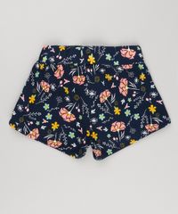 Short-Infantil-em-Algodao---Sustentavel-Estampado-Floral-com-Laco-Azul-Marinho-9146245-Azul_Marinho_2