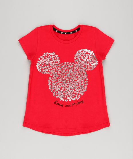 Blusa-Infantil-Mickey-Coracoes-Metalizados-Manga-Curta-Decote-Redondo-em-Algodao---Sustentavel-Vermelha-9140983-Vermelho_1