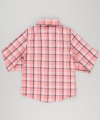 Camisa-Infantil-Xadrez-com-Bolsos-Manga-Longa-Rosa-8912641-Rosa_2