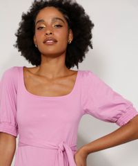 Vestido-Feminino-Midi-Color-Block-com-Recortes-e-Faixa-para-Amarrar-Manga-Bufante-Rosa-9979322-Rosa_5