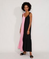 Vestido-Feminino-Longo-Amplo-Bicolor-com-Recorte-Alca-Laco-Multicor-9981849-Multicor_3