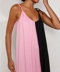 Vestido-Feminino-Longo-Amplo-Bicolor-com-Recorte-Alca-Laco-Multicor-9981849-Multicor_5