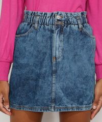 Saia-Jeans-Feminina-Curta-Clochard-Marmorizada-Azul-Medio-9983323-Azul_Medio_1