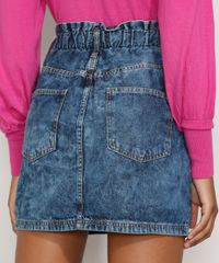 Saia-Jeans-Feminina-Curta-Clochard-Marmorizada-Azul-Medio-9983323-Azul_Medio_2