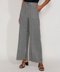 Calca-Feminina-Pantalona-Wide-Cintura-Super-Alta-Alfaiataria-Estampada-Xadrez-Vichy-Preta-9984272-Preto_1