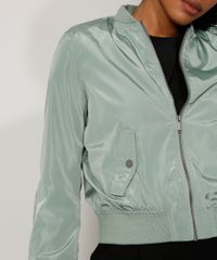 Jaqueta-Bomber-de-Nylon-Feminina-com-Bolsos-Verde-9806735-Verde_4