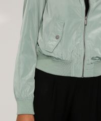 Jaqueta-Bomber-de-Nylon-Feminina-com-Bolsos-Verde-9806735-Verde_6
