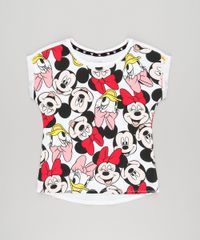 Blusa-Infantil-Turma-do-Mickey-com-Estampa-Manga-Curta-Decote-Redondo-em-Algodao---Sustentavel-Off-White-9140990-Off_White_1