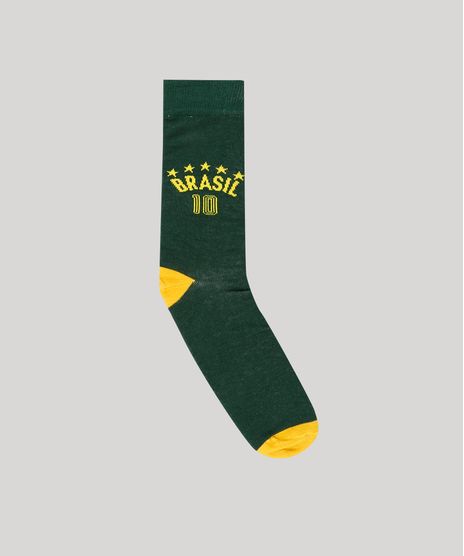 Meia-Masculina-Brasil-Cano-Longo-Verde-Escuro-9183913-Verde_Escuro_1