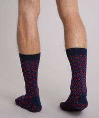 Meia-Masculina-Estampada-Geometrica-Cano-Longo-Azul-Marinho-9167589-Azul_Marinho_3