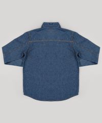 Camisa-Infantil-Jeans-Manga-Longa-com-Bolso-Azul-Escuro-9178518-Azul_Escuro_2