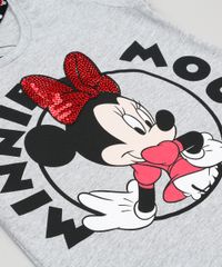 Blusa-Infantil-Minnie-Mouse-com-Paetes-Manga-Curta-Decote-Redondo-Cinza-Mescla-9140986-Cinza_Mescla_3