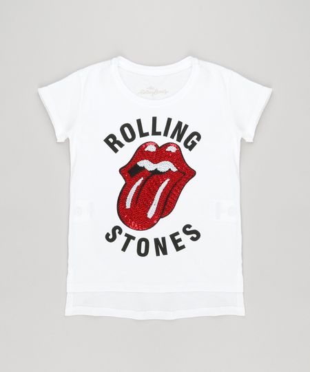 Blusa-Infantil-The-Rolling-Stones-com-Paetes-Manga-Curta-Decote-Redondo-em-Algodao---Sustentavel-Off-White-9132954-Off_White_1