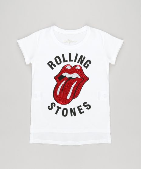 Blusa-Infantil-The-Rolling-Stones-com-Paetes-Manga-Curta-Decote-Redondo-em-Algodao---Sustentavel-Off-White-9132954-Off_White_1
