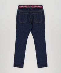Calca-Infantil-Jeans-com-Cinto-Xadrez-Azul-Escuro-9196610-Azul_Escuro_2