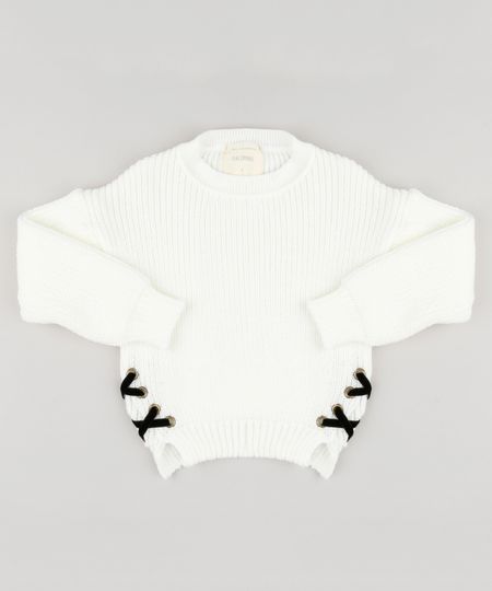 Sueter-Infantil-em-Trico-com-Lace-up-Decote-Redondo-Manga-Longa-Off-White-9140692-Off_White_1 Sueter-Infantil-em-Trico-com-Lace-up-Decote-Redondo-Manga-Longa-Off-White-9140692-Off_White_1