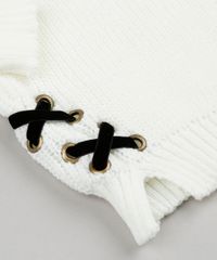 Sueter-Infantil-em-Trico-com-Lace-up-Decote-Redondo-Manga-Longa-Off-White-9140692-Off_White_3