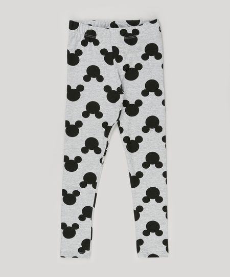 Calca-Legging-Infantil-Mickey-Mouse-em-Algodao---Sustentavel-Cinza-Mescla-9148208-Cinza_Mescla_1