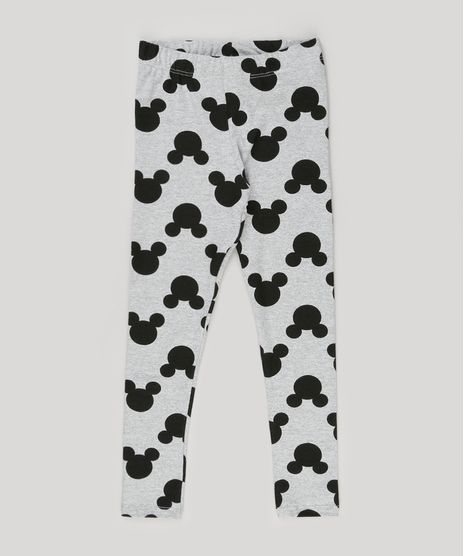 Calca-Legging-Infantil-Mickey-Mouse-em-Algodao---Sustentavel-Cinza-Mescla-9148208-Cinza_Mescla_1