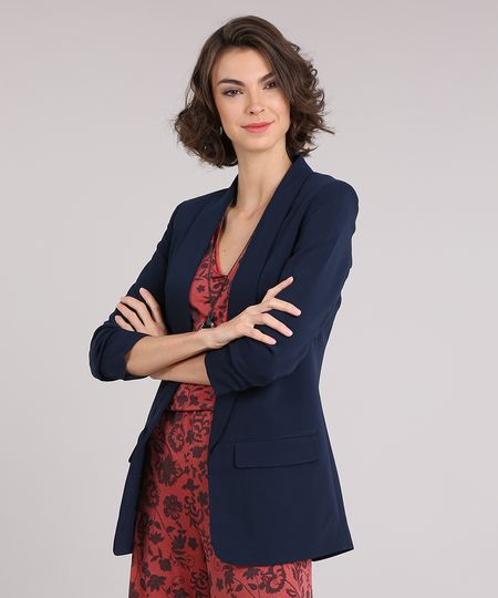 Blazer-Feminino-Longo-Boyfriend-com-Franzido-na-Manga-Azul-Marinho-8915813-Azul_Marinho_1