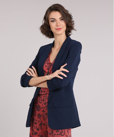 Blazer-Feminino-Longo-Boyfriend-com-Franzido-na-Manga-Azul-Marinho-8915813-Azul_Marinho_1