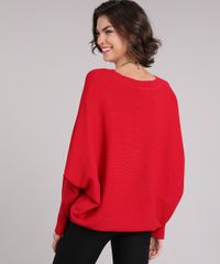 Sueter-Feminino-Amplo-Canelado-Manga-Morcego-Longa-Decote-Redondo-Vermelho-8926696-Vermelho_2