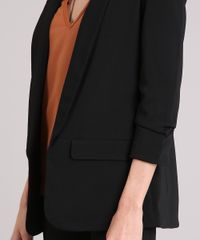 Blazer-Feminino-Longo-Boyfriend-com-Franzido-na-Manga-Preto-8915812-Preto_4
