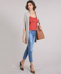 Regata-Feminina-Texturizada-com-Babado-de-Alca-Fina-Laranja-Escuro-8939146-Laranja_Escuro_3