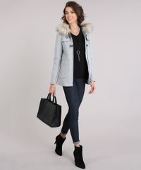 Casaco-Feminino-com-Pelo-Removivel-no-Capuz-e-Fivelas-Cinza-Claro-8864156-Cinza_Claro_3
