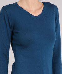 Sueter-Feminino-Basico-Manga-Longa-Decote-V-Azul-Petroleo-8839985-Azul_Petroleo_4