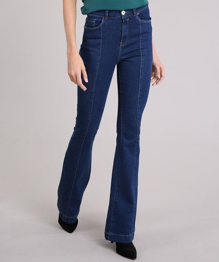 Calca-Jeans-Feminina-Flare-Cintura-Super-Alta-Azul-Escuro-9151849-Azul_Escuro_1 Calca-Jeans-Feminina-Flare-Cintura-Super-Alta-Azul-Escuro-9151849-Azul_Escuro_1