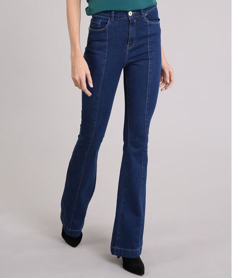 Calca-Jeans-Feminina-Flare-Cintura-Super-Alta-Azul-Escuro-9151849-Azul_Escuro_1