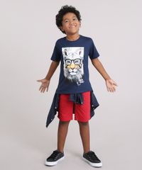 Camiseta-Infantil-Animais-Manga-Curta-Gola-Redonda-Azul-Marinho-9148160-Azul_Marinho_3