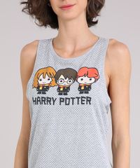 Camisola-Feminina-Harry-Potter-com-Poas-Regata-Decote-Redondo-Cinza-Mescla-9130499-Cinza_Mescla_3