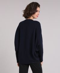 Sueter-Feminino-Amplo-Canelado-Manga-Morcego-Longa-Decote-Redondo-Azul-Marinho-8926696-Azul_Marinho_2