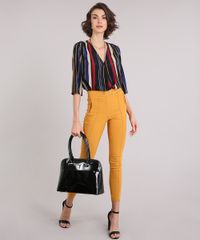 Calca-Feminina-Slim-com-Recortes-Amarelo-Escuro-9034268-Amarelo_Escuro_3