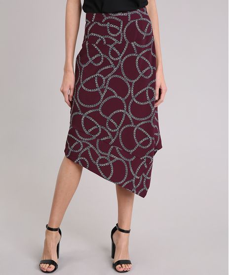 Saia-Feminina-Assimetrica-Estampada-de-Cordas-Roxa-9067172-Roxo_1
