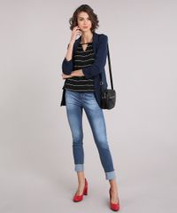 Blazer-Feminino-Longo-Boyfriend-com-Franzido-na-Manga-Azul-Marinho-8915812-Azul_Marinho_3
