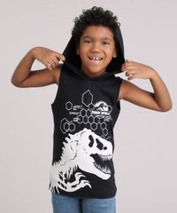Regata-Infantil-Jurassic-Park-com-Capuz--Preta-9142114-Preto_1