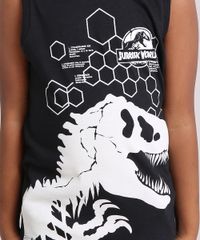 Regata-Infantil-Jurassic-Park-com-Capuz--Preta-9142114-Preto_4