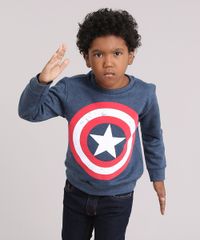Blusao-Infantil-Capitao-America-em-Moletom-Gola-Careca-Manga-Longa-Azul-Marinho-9170837-Azul_Marinho_1
