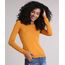 Sueter-Feminino-Basico-Manga-Longa-Decote-Redondo-Amarelo-8840374-Amarelo_1