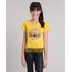 Blusa-Infantil--Guns-n-Roses--Manga-Curta-Decote-Redondo-com-Franjas-Amarelo-Escuro-9148867-Amarelo_Escuro_1