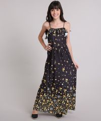 Vestido-Longo-Infantil-Estampado-Floral-com-Babado-com-Alcas-Fina-Preto-9146241-Preto_1 Vestido-Longo-Infantil-Estampado-Floral-com-Babado-com-Alcas-Fina-Preto-9146241-Preto_1