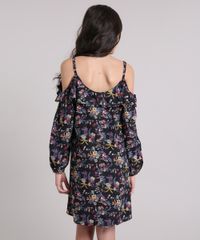 Vestido-Infantil-Open-Shoulder-Estampado-Floral-Curto-Preto-8846640-Preto_2 Vestido-Infantil-Open-Shoulder-Estampado-Floral-Curto-Preto-8846640-Preto_2