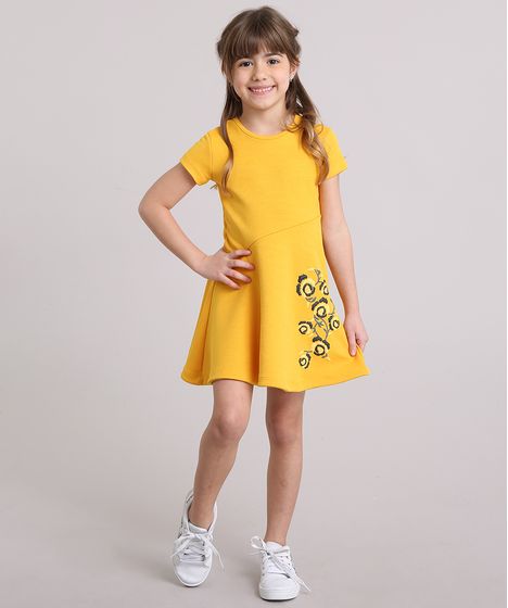 vestido infantil evase