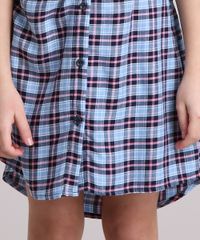 Vestido-Chemise-Xadrez-Manga-Longa-com-Cinto-Azul-Claro-9170668-Azul_Claro_4