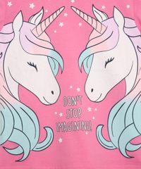 Blusa-Infantil-Manga-Curta-Unicornios--Don-t-Stop-Imagining--Rosa-Escuro-9952886-Rosa_Escuro_2