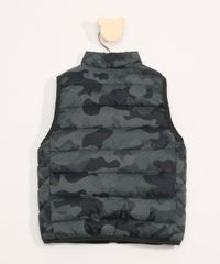 Colete-Puffer-de-Nylon-Infantil-Basico-Camuflado-Gola-Alta-Verde-Militar-9344028-Verde_Militar_2